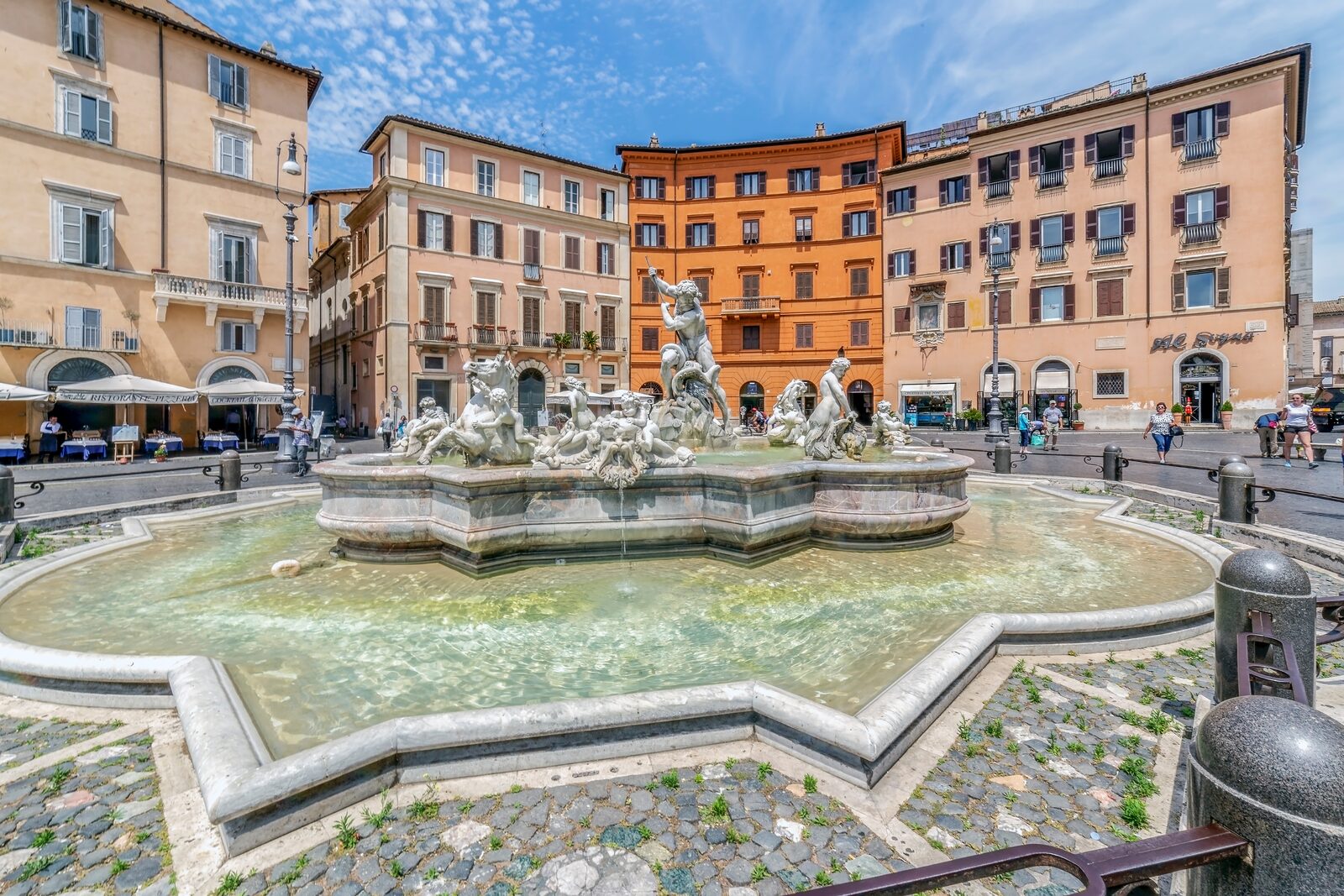 Piazza Navona in Rom mit Fontana del Nettuno